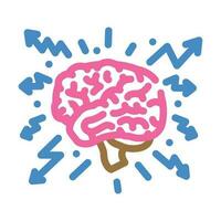 brainstorm brain color icon vector illustration