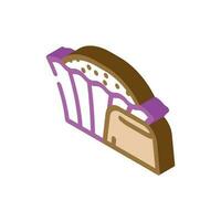 candy chocolate candy food isometric icon vector illustration