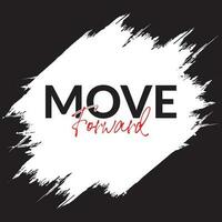 MOVING FORWARD. colorful vector typography banner