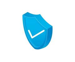 Isometric style icon of active security isolated on white background vector