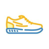 footwear fitness sport color icon vector illustration