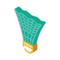 shuttlecock sport isometric icon vector illustration