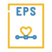 eps file format document color icon vector illustration