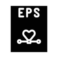 eps file format document glyph icon vector illustration