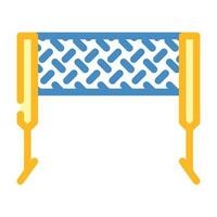 badminton net color icon vector illustration