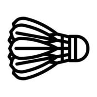 shuttlecock game line icon vector illustration