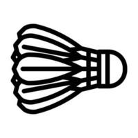 shuttlecock game line icon vector illustration