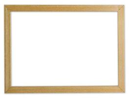 madera marco foto en aislado blanco antecedentes con recorte camino.