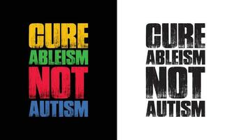 autismo citar t camisa diseño, tipografía vector