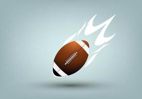 American football concept vector design, Ameracan football banner, football ball on an isolated background