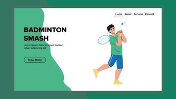 badminton smash vector