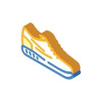 footwear fitness sport isometric icon vector illustration