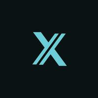 letra X logo vector lata editable y redimensionar
