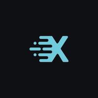 Letter X tech logo Vector can editable and resize