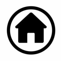 Home button icon template illustration. Design for business. Stock vector. vector