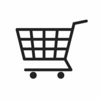 Shopping cart icon. Cart icon illustration on white background. Stock vector illustration.