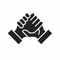 Holding hand icon. Holding hand icon illustration on white background. Stock vector illustration.