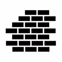 Brick wall icon template illustration. Stock vector. vector