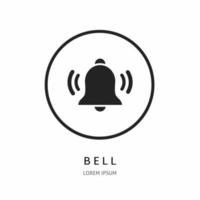 Bell illustration sign for logo. Stock vector. vector