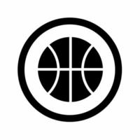 Basketball icon template illustration. vector