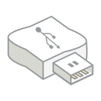 uSB blixt disk kör logotyp symbol png