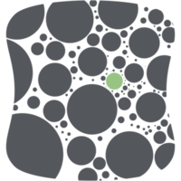 cercle memphis géométrique polka point de base forme modèle png