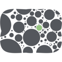 cirkel memphis geometrisk polka punkt grundläggande form mönster png