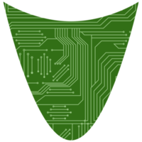 gedruckt Schaltkreis Tafel pcb Basic gestalten png