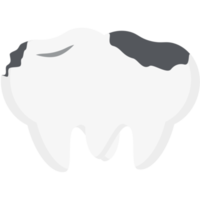 doble diente roto cavidad agrietado dientes png