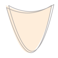 de base forme abstrait Les figures tiré en utilisant ligne png