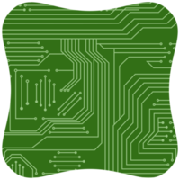 tryckt krets styrelse pcb grundläggande form png