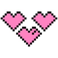 Aesthetic 8 BIt Heart Love Logo Symbol png