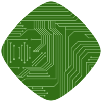 imprimé circuit planche pcb de base forme png