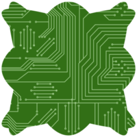 imprimé circuit planche pcb de base forme png