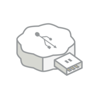 USB destello disco conducir logo símbolo png