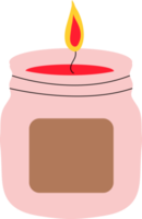 Candle. Pillar, jar candle, square, container candle, multi wick. Decorative wax candles for relax and spa. png