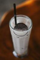 oreo vanilla milkshake sweet drink photo