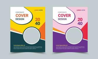 Corporate Business Book Cover Design Template. Can be used for Brochures, Annual reports, flyers, Leaflet, magazines, Posters, Business presentations, portfolios, banners, and Websites. vector