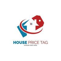 House Price Tag Icon Vector Logo Template Illustration Design