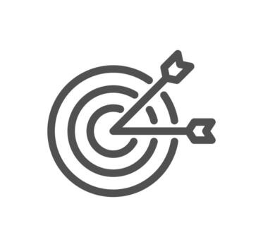 Core values related icon outline and linear vector. vector