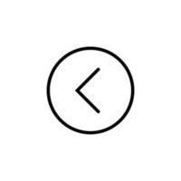 Arrow Left Isolated Line Icon. Editable stroke. Vector image that can be used in apps, adverts, shops, stores, banners