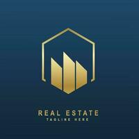 Real estate logo. Creative logo for a company selling or renting real estate. vector