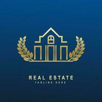 Real estate logo. Creative logo for a company selling or renting real estate. vector