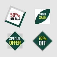 Mega Sale and offers banner design template vector