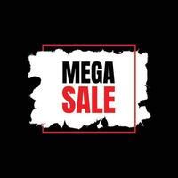 Mega Sale and offers banner design template vector