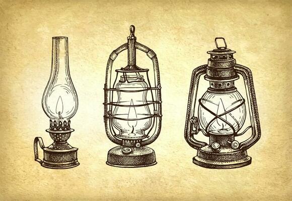 Types of cheap kerosene lamps
