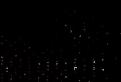 diseño de vector naranja claro con rectángulos, cuadrados.