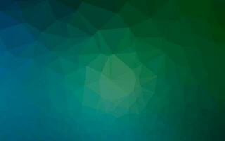 Dark Blue, Green vector shining triangular template.