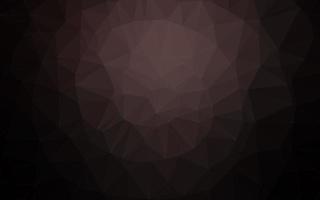 Dark Black vector abstract mosaic backdrop.