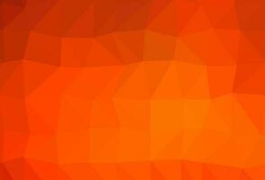 Light Orange vector triangle mosaic template.